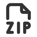 иконка file type zip, file, файл, type, шрифт, zip, архив
