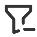 иконки filter minus, filter, minus, минус