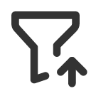 иконки filter up, filter, up, стрелка вверх