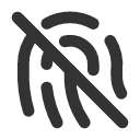 иконки fingerprint off, fingerprint, отпечаток пальца, off