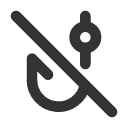 иконки fish hook off, fish, рыба, hook, off