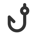 иконка fish hook, fish, рыба, hook