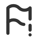 иконка flag exclamation, flag, флаг, exclamation, предупреждение