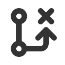 иконка git branch deleted, git, branch, deleted