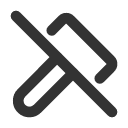 иконка hammer off, hammer, молоток, off
