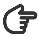 иконка hand finger right, hand, рука, finger, right, стрелка