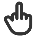 иконки hand middle finger, hand, рука, middle, finger