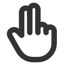 иконка hand two fingers, hand, рука, two, fingers