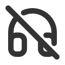 иконки headphones off, headphones, наушники, off