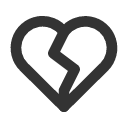 иконка heart broken, разбитое сердце, heart, сердце, broken, предупреждение