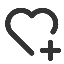 иконка heart plus, heart, сердце, plus, плюс