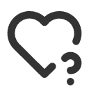 иконка heart question, heart, сердце, question, вопрос