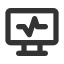 иконка heart rate monitor, heart, сердце, rate, monitor, монитор