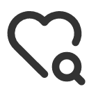 иконка heart search, heart, сердце, search, поиск