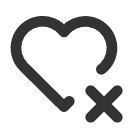 иконка heart x, heart, сердце