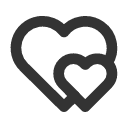 иконка hearts, сердце