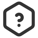 иконка help hexagon, help, помощь, hexagon