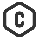 иконка hexagon letter c, hexagon, letter, почта