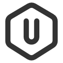 иконка hexagon letter u, hexagon, letter, почта