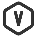 иконки hexagon letter v, hexagon, letter, почта