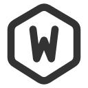 иконки hexagon letter w, hexagon, letter, почта