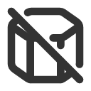 иконки hexagonal prism off, hexagonal, prism, off