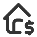 иконка home dollar, home, дом, dollar, доллар