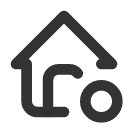 иконка home dot, home, дом, dot
