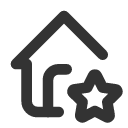 иконка home star, home, дом, star, звезда