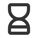 иконка hourglass low, hourglass, песочные часы, low, батарея