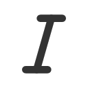 иконки italic, курсив