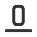 иконка layout align bottom, layout, макет, align, bottom, стрелка