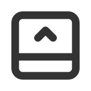 иконка layout bottombar expand, layout, макет, bottombar, expand
