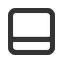 иконка layout bottombar, layout, макет, bottombar