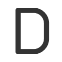 иконка letter d, letter, почта