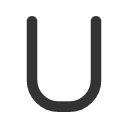 иконка letter u, letter, почта