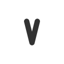 иконка letter v small, letter, почта, small