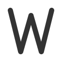 иконка letter w, letter, почта