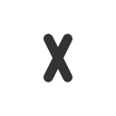 иконка letter x small, letter, почта, small