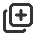 иконка library plus, library, библиотека, plus, плюс