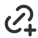 иконка link plus, link, ссылка, plus, плюс