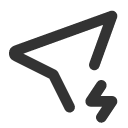 иконка location bolt, location, маркер, bolt, напряжение