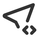 иконка location code, location, маркер, code, код
