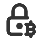 иконка lock bitcoin, lock, замок, bitcoin, биткоин