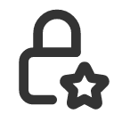 иконка lock star, lock, замок, star, звезда