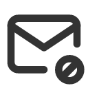 иконка mail cancel, mail, почта, cancel, отмена