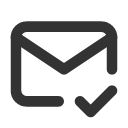 иконка mail check, mail, почта, check, галочка