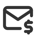 иконка mail dollar, mail, почта, dollar, доллар