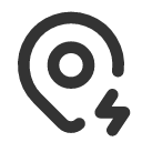 иконка map pin bolt, map, карта, pin, кнопка, bolt, напряжение