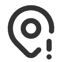иконка map pin exclamation, map, карта, pin, кнопка, exclamation, предупреждение